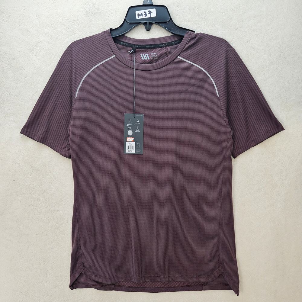 VRST MEN'S SMALL DEEP VIOLET SHORT SLEEVE T SHIRT RUNNING NWT